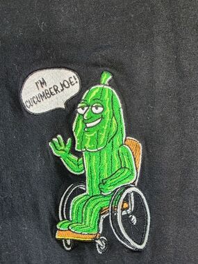 Embroidered Cucumber Joe Patch Tee - Black